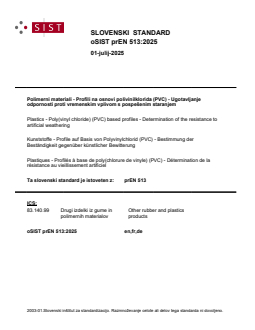 prEN 513:2025 - Page 1 preview