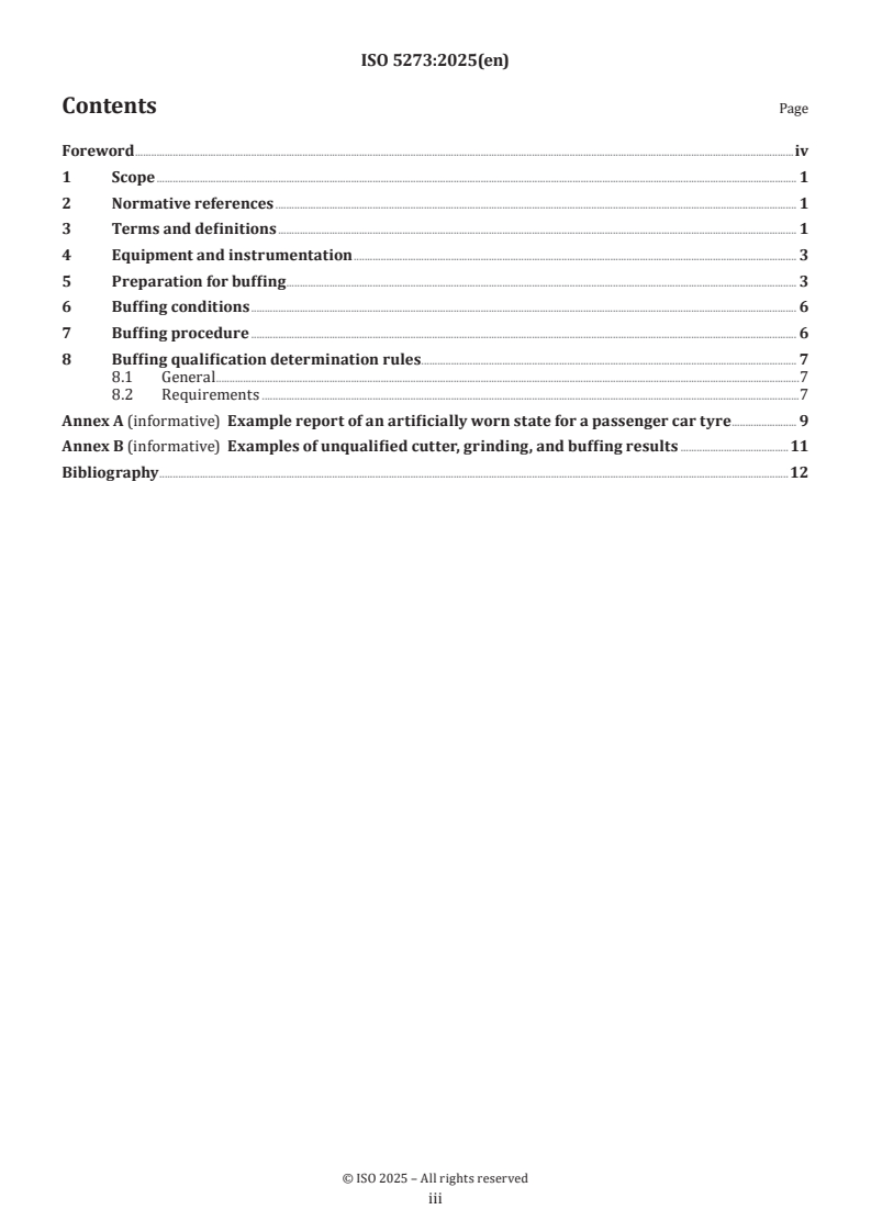 ISO 5273:2025 - Passenger car tyres — Preparation method for an artificially worn state for wet grip testing
Released:29. 01. 2025