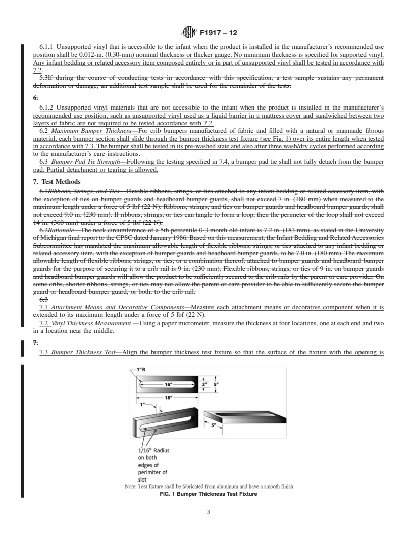 REDLINE ASTM F1917-12 - Standard Consumer Safety Performance Specification for Infant Bedding and Related Accessories