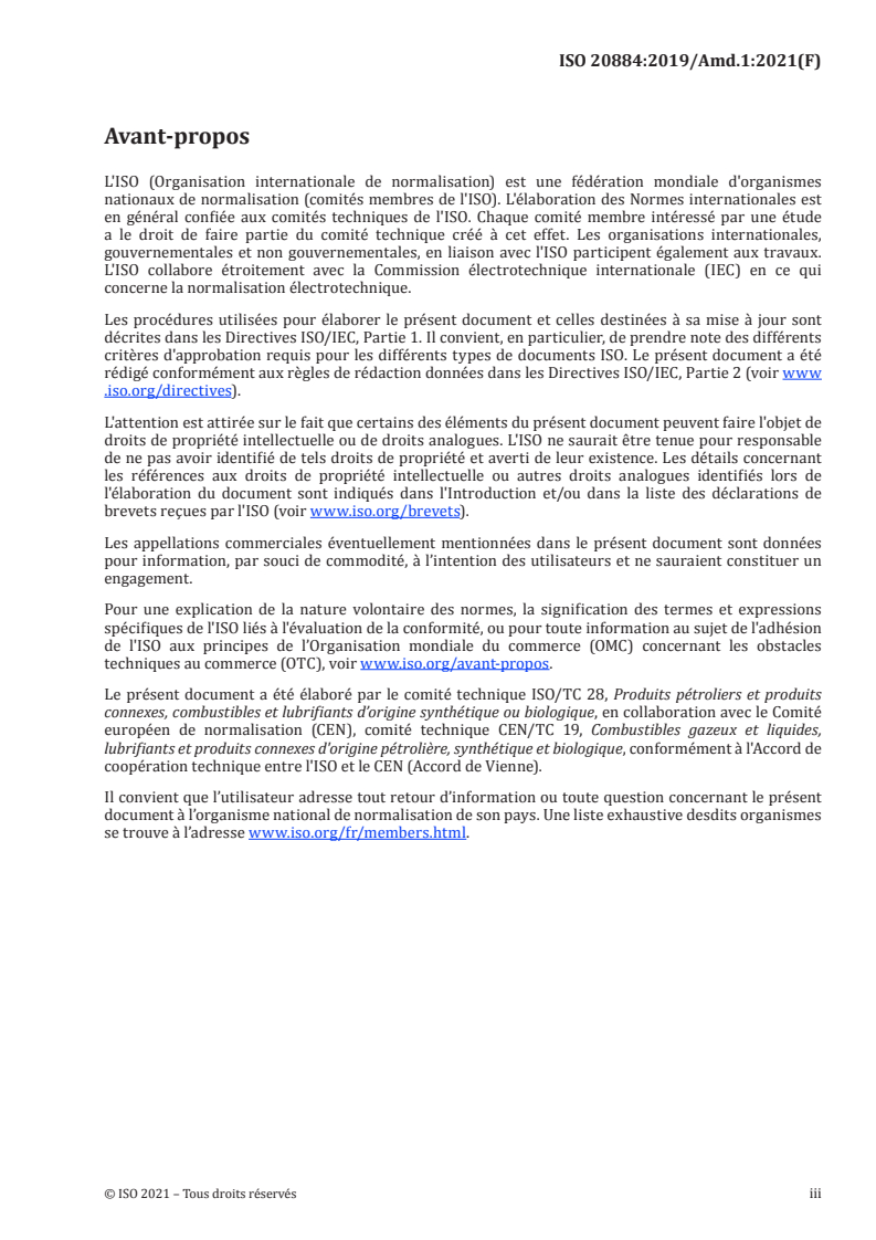 ISO 20884:2019/Amd 1:2021 - Produits pétroliers — Détermination de la teneur en soufre des carburants pour automobiles — Spectrométrie de fluorescence de rayons X dispersive en longueur d'onde — Amendement 1: Ajout du détecteur SSD à la partie Excitation monochromatique du Tableau 1
Released:9/28/2021
