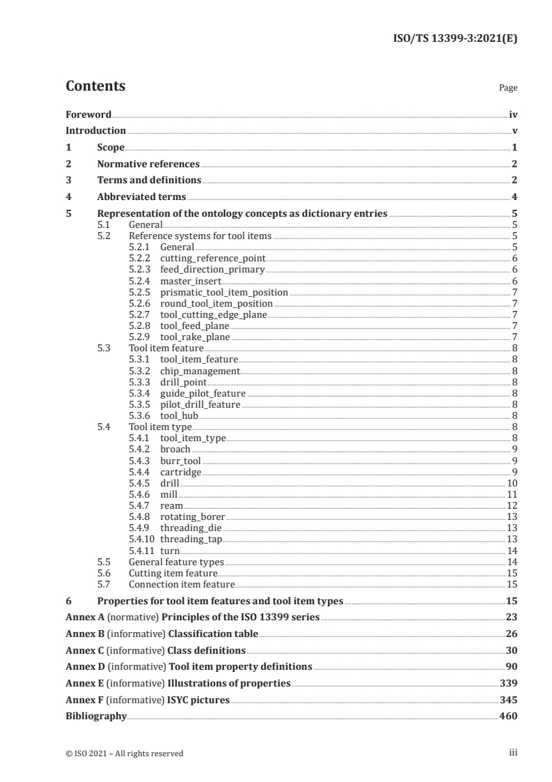 ISO/TS 13399-3:2021 - Cutting tool data representation and exchange — Part 3: Reference dictionary for tool items
Released:11/22/2021