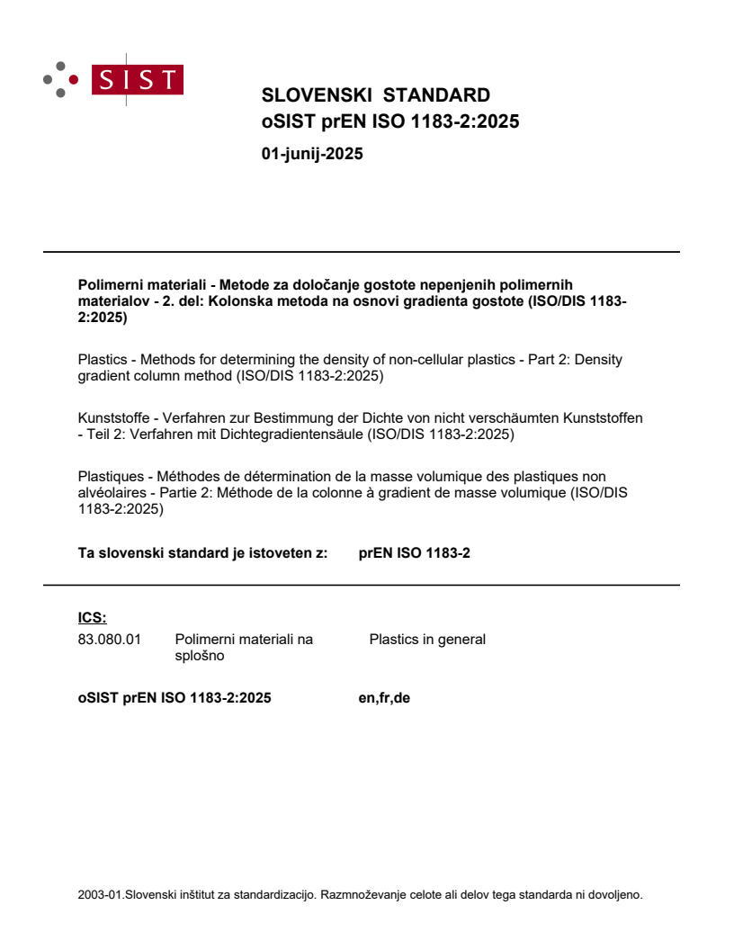 prEN ISO 1183-2:2025