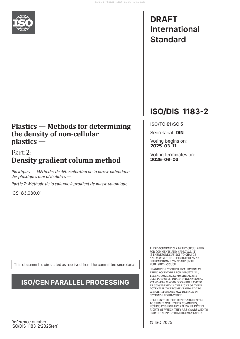 prEN ISO 1183-2:2025