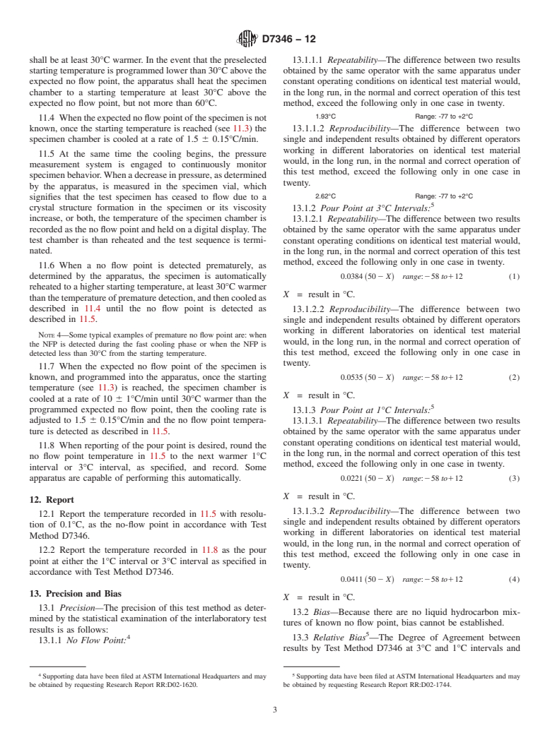 ASTM D7346-12 - Standard Test Method for No Flow Point and Pour Point of Petroleum Products