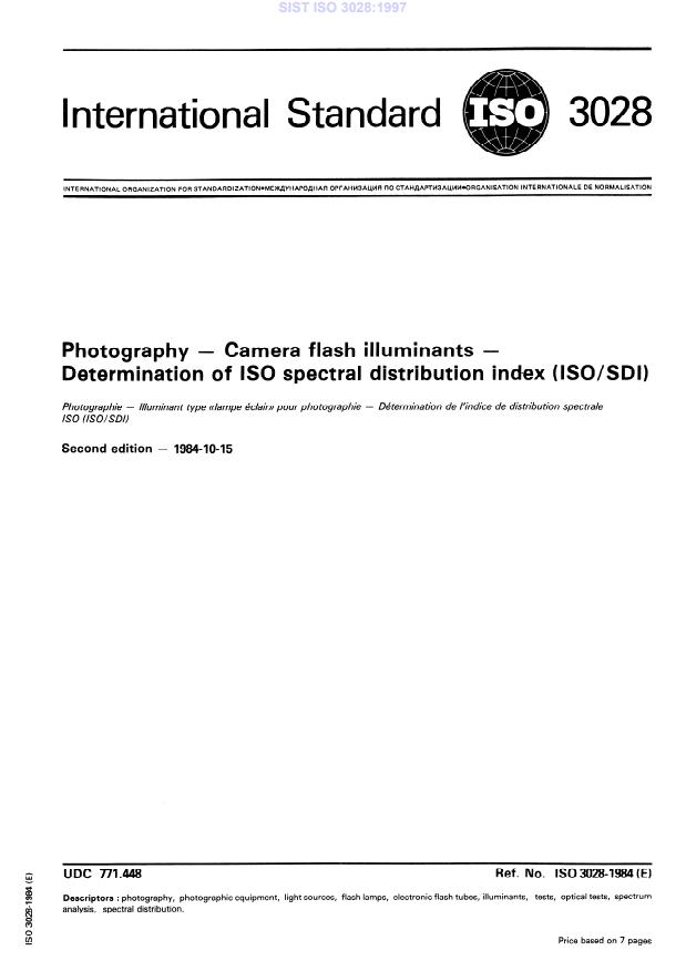 ISO 3028:1997