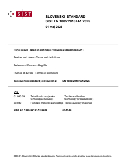 EN 1885:2018+A1:2025 - Page 1 preview