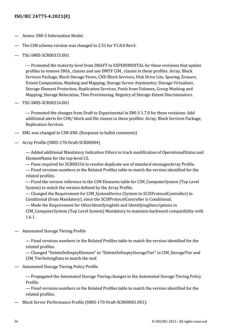 ISO/IEC 24775-4:2021 ISO/IEC 24775-4:2021 - Information technology — Storage management — Part 4: Block devices
Released:4/7/2021 - Page 4 preview