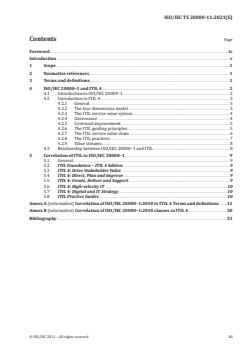 ISO/IEC TS 20000-11:2021 ISO/IEC TS 20000-11:2021 - Information technology — Service management — Part 11: Guidance on the relationship between ISO/IEC 20000-1 and service management frameworks: ITIL®
Released:8/27/2021 - Page 3 preview