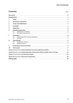 ISO 5370:2023 ISO 5370:2023 - Solid biofuels — Determination of fines content in pellets
Released:1/31/2023 - Page 3 preview