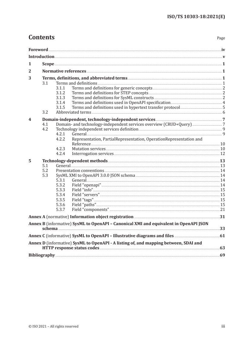 ISO/TS 10303-18:2021 - Industrial automation systems and integration — Product data representation and exchange — Part 18: Description methods: SysML XMI to Web services transformation
Released:5/27/2021