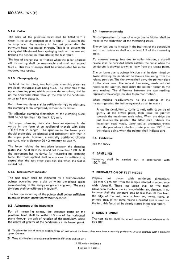 ISO 3036:1975 ISO 3036:1975 - Board -- Determination of puncture resistance - Page 4 preview