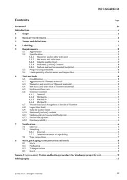 ISO 5425:2023 - Specifications for use of poly(lactic acid) based filament in additive manufacturing applications
Released:23. 08. 2023 - Page 3 preview