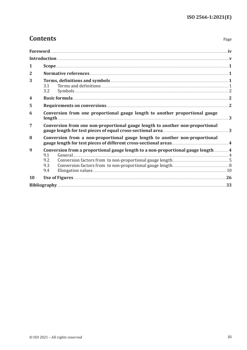 ISO 2566-1:2021 - Steel -- Conversion of elongation values