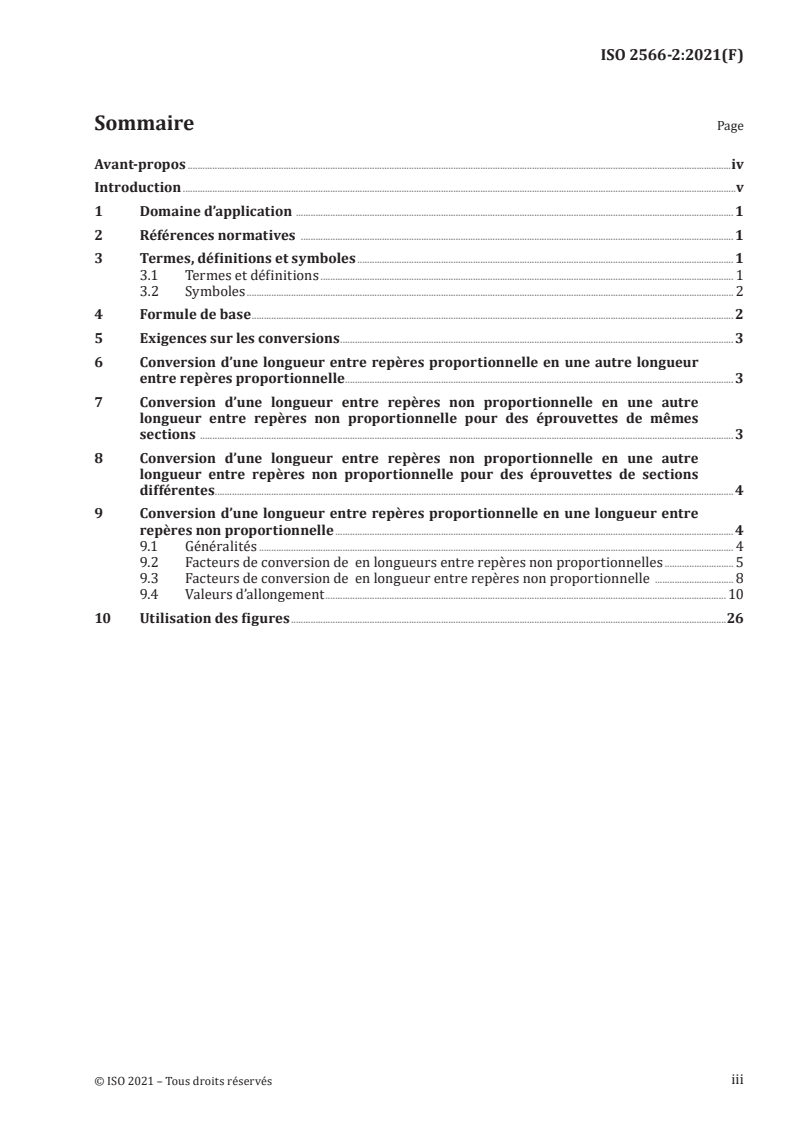 ISO 2566-2:2021 ISO 2566-2:2021 - Acier -- Conversion des valeurs d'allongement