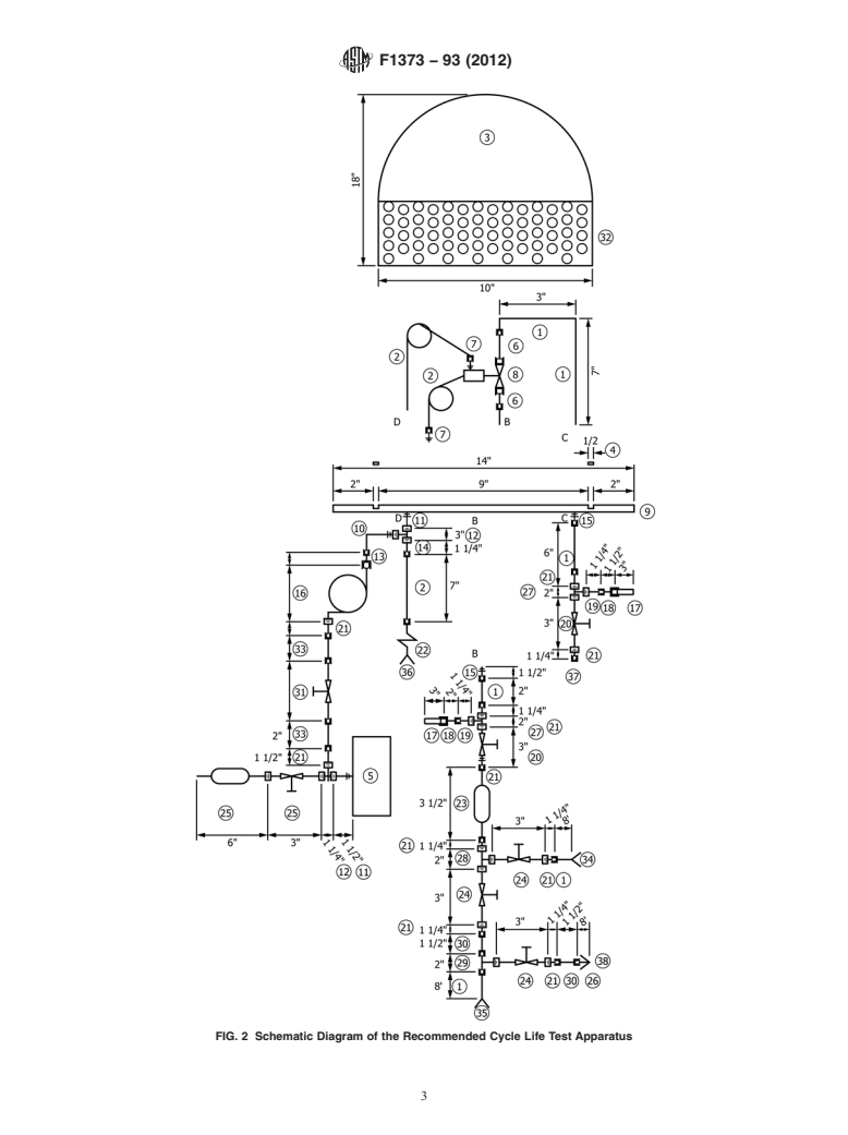 ASTM F1373-93(2012) - Standard Test Method for  Determination of Cycle Life of Automatic Valves for Gas Distribution  System Components