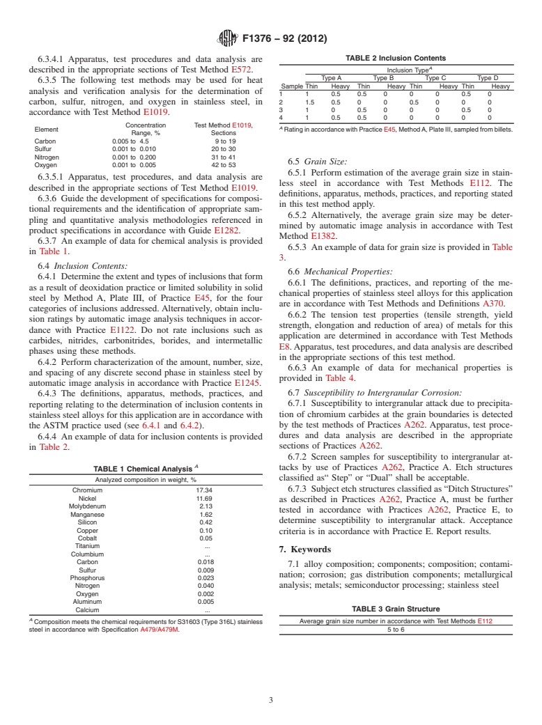 ASTM F1376-92(2012) - Standard Guide for  Metallurgical Analysis for Gas Distribution System Components