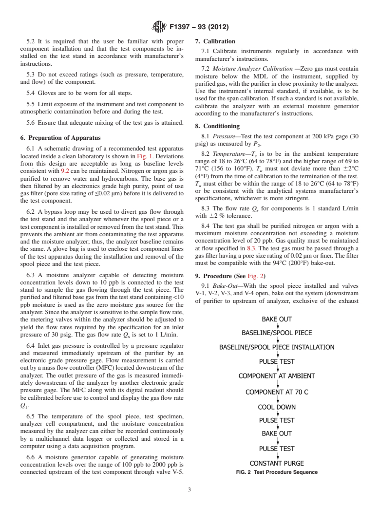 ASTM F1397-93(2012) - Standard Test Method for  Determination of Moisture Contribution by Gas Distribution   System Components