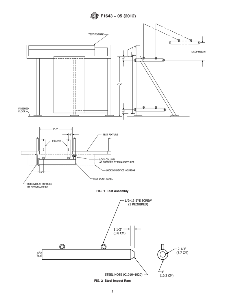 ASTM F1643-05(2012) - Standard Test Methods for  Detention Sliding Door Locking Device Assembly