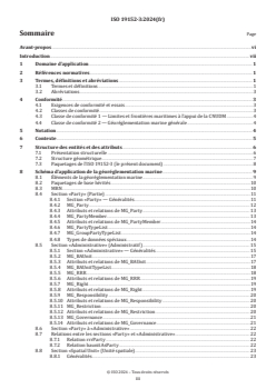 ISO 19152-3:2024 - Information géographique — Modèle du domaine de l'administration des terres (LADM) — Partie 3: Géoréglementation marine
Released:7/8/2024 - Page 3 preview