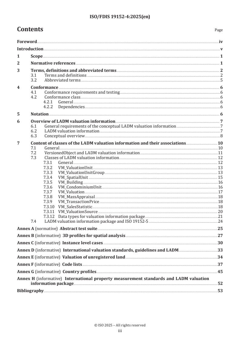 ISO/FDIS 19152-4 - Geographic information — Land Administration Domain Model (LADM) — Part 4: Valuation information
Released:12. 03. 2025