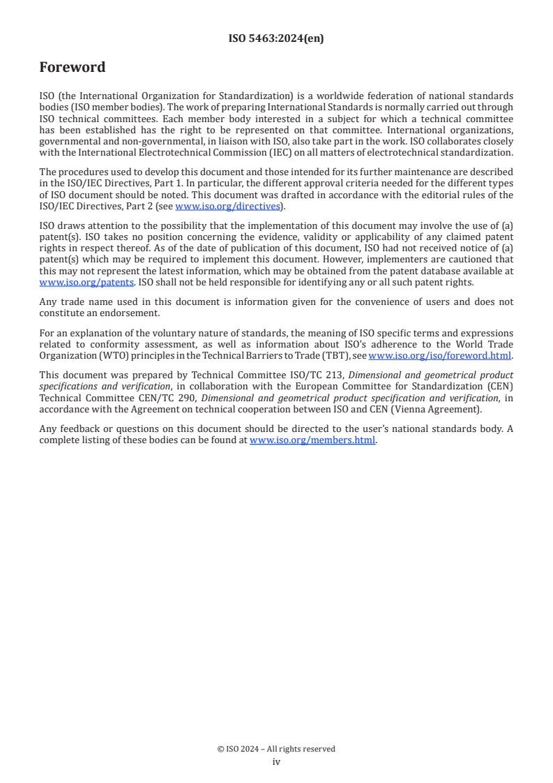 ISO 5463:2024 ISO 5463:2024 - Geometrical product specifications (GPS) — Rotary axis form-measuring instruments — Design and metrological characteristics
Released:16. 09. 2024 - Page 4 preview