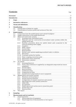 ISO 5467-2:2022 ISO 5467-2:2022 - Dentistry — Mobile dental units and dental patient chairs — Part 2: Air, water, suction and wastewater systems
Released:7. 09. 2022 - Page 3 preview