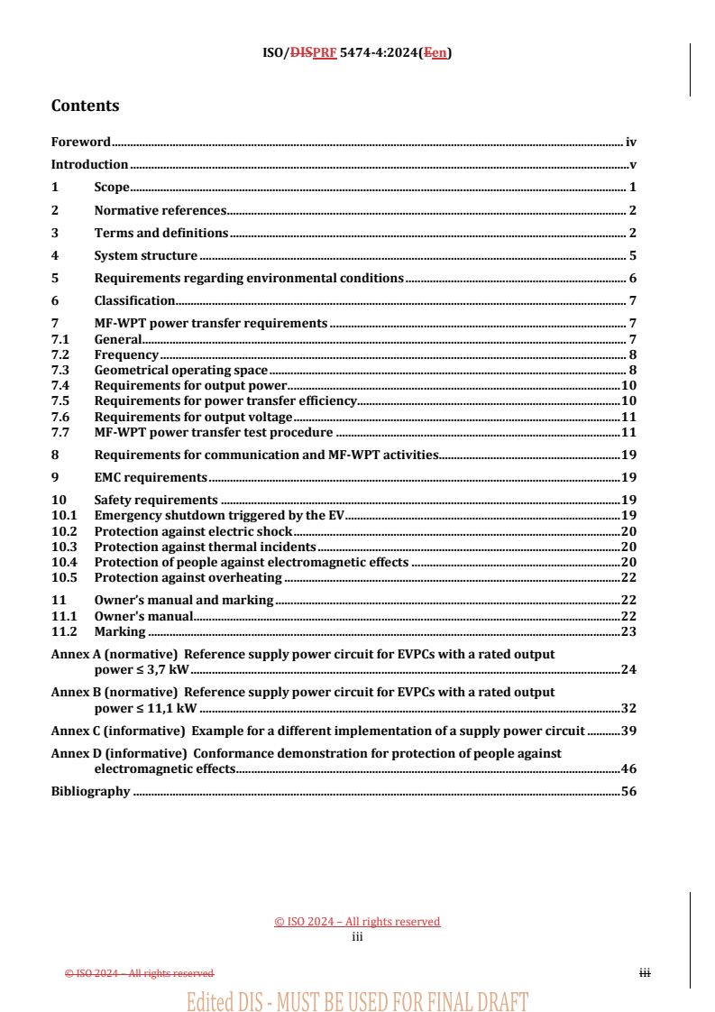 ISO 5474-4 REDLINE ISO 5474-4 - Electrically propelled road vehicles — Functional and safety requirements for power transfer between vehicle and external electric circuit — Part 4: Magnetic field wireless power transfer
Released:11/28/2024