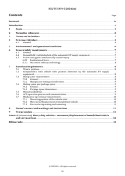 ISO/TS 5474-5:2024 ISO/TS 5474-5:2024 - Electrically propelled road vehicles — Functional and safety requirements for power transfer between vehicle and external electric circuit — Part 5: Automatic conductive power transfer
Released:31. 01. 2024 - Page 3 preview