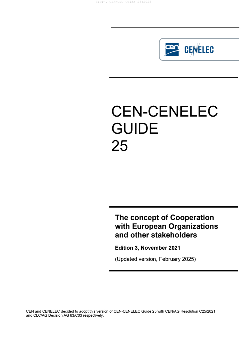 V CEN/CLC Guide 25:2025