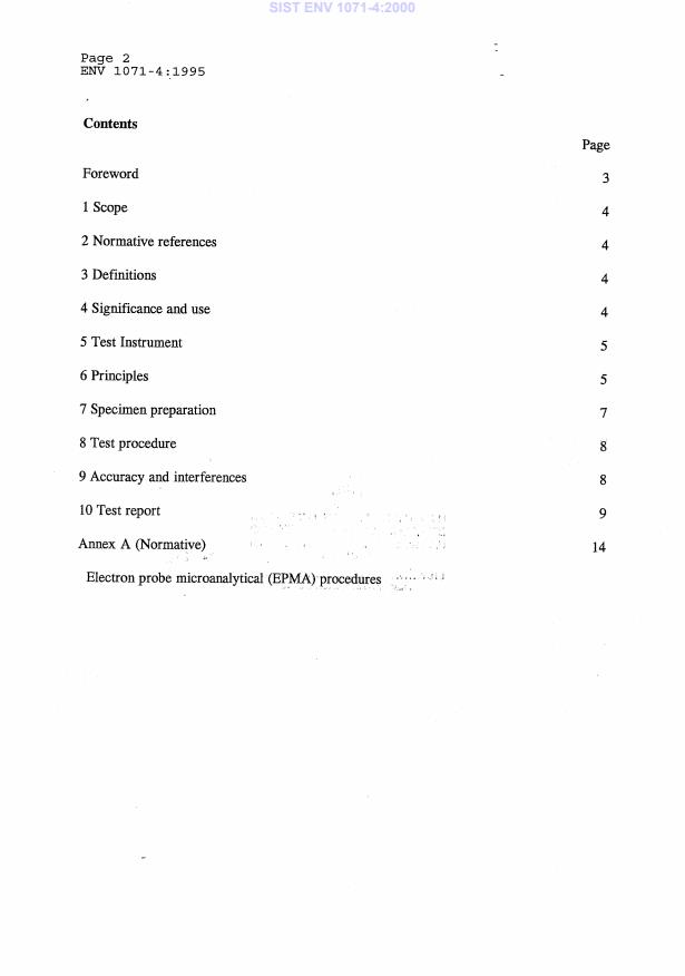 ENV 1071-4:1995 ENV 1071-4:2000 - Page 4 preview