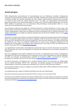 ISO 11904-2:2021 - Acoustique — Détermination de l'exposition sonore due à des sources placées à proximité de l'oreille — Partie 2: Technique utilisant un mannequin
Released:4/12/2021 - Page 4 preview