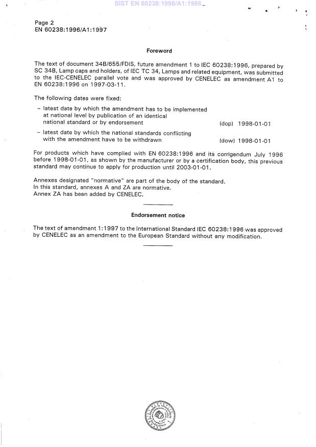 EN 60238:1996/A1:1997 EN 60238:1998/A1:1998 - Page 4 preview