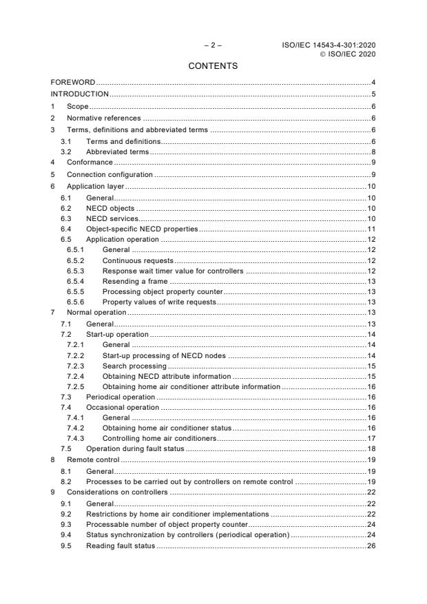ISO/IEC 14543-4-301:2020 ISO/IEC 14543-4-301:2020 - Information technology -- Home Electronic System (HES) architecture - Page 4 preview