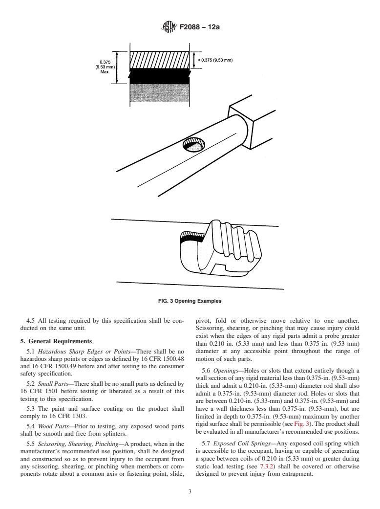 ASTM F2088-12a - Standard Consumer Safety Specification for Infant Swings