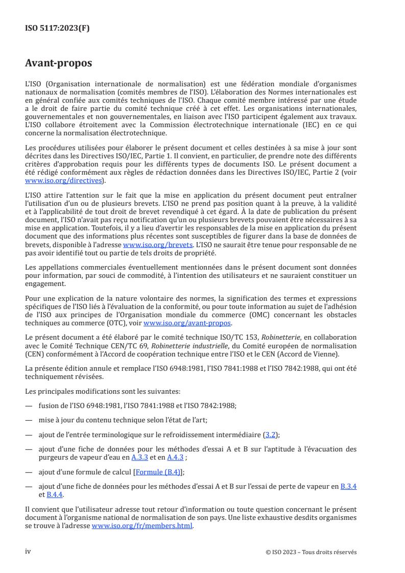 ISO 5117:2023 ISO 5117:2023 - Purgeurs automatiques de vapeur d'eau — Essais de production et essais des caractéristiques de fonctionnement
Released:23. 06. 2023 - Page 4 preview