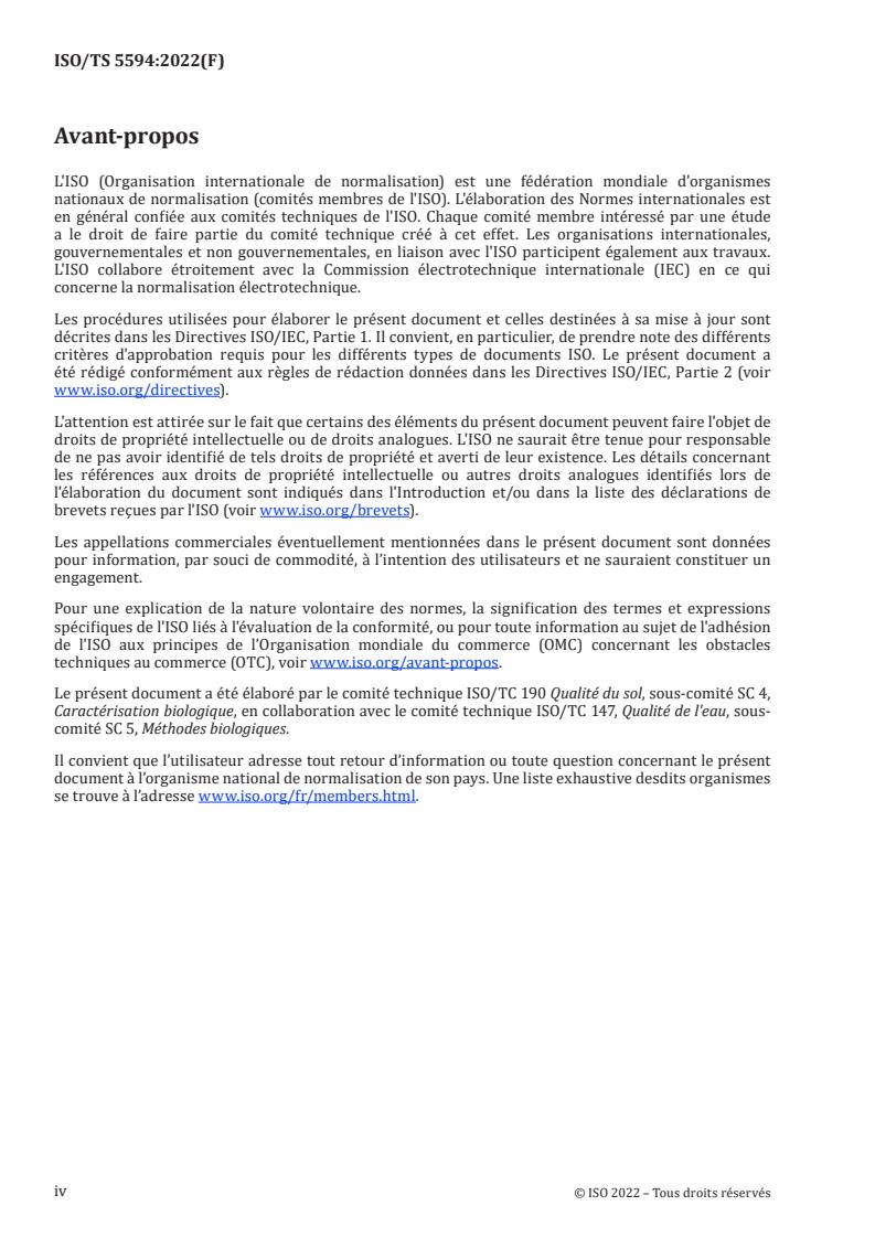 ISO/TS 5594:2022 - Soil and water quality — Guidance and requirements for designing an interlaboratory trial for validation of biotests
Released:23. 11. 2022 - Page 4 preview