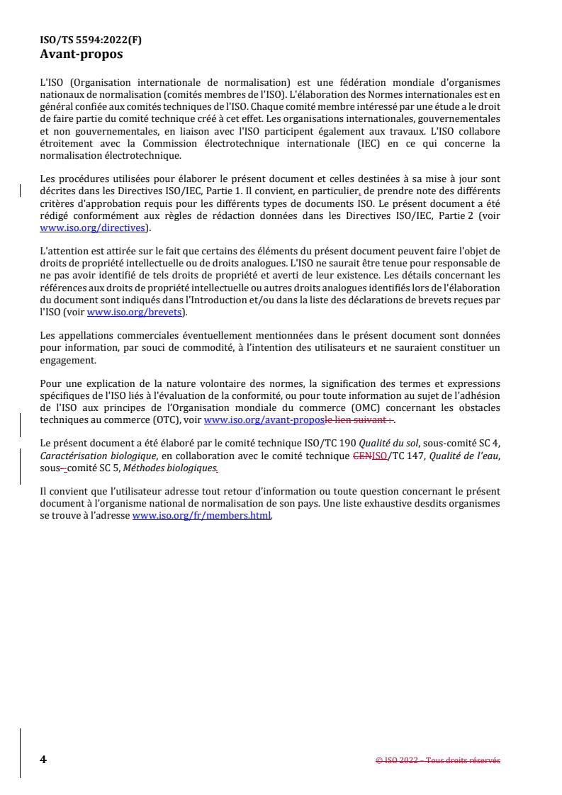 REDLINE ISO/TS 5594:2022 - Soil and water quality — Guidance and requirements for designing an interlaboratory trial for validation of biotests
Released:23. 11. 2022 - Page 4 preview