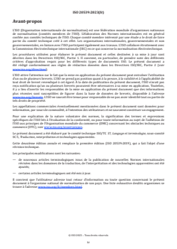 SIST ISO 20539:2024 ISO 20539:2023 - Traduction, interprétation et technologies apparentées — Vocabulaire
Released:13. 12. 2023 - Page 4 preview