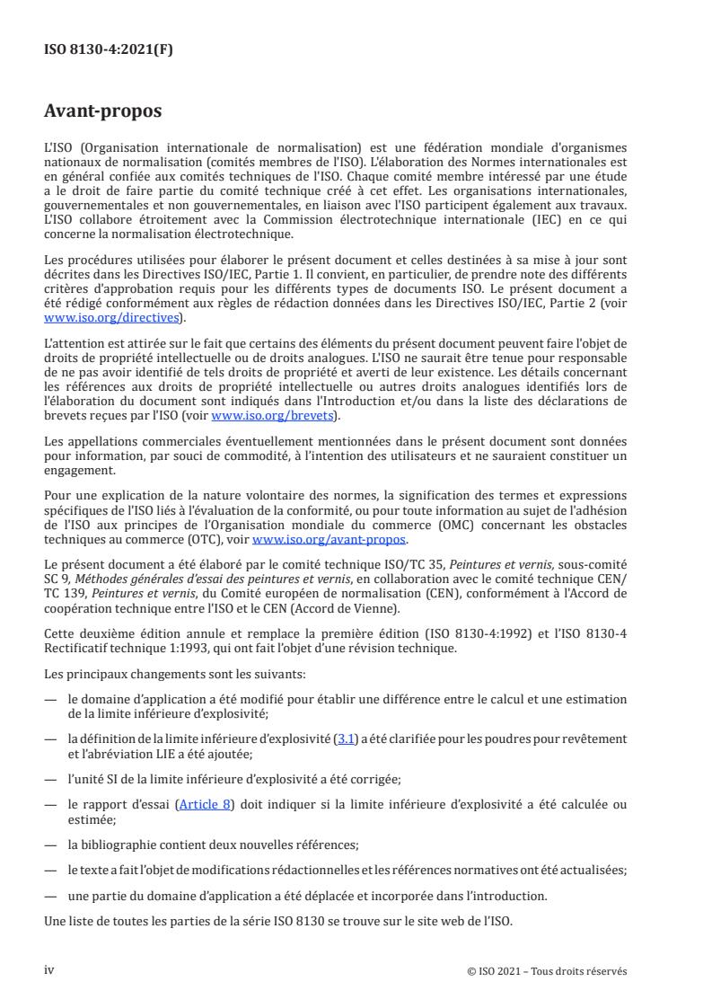 ISO 8130-4:2021 ISO 8130-4:2021 - Coating powders — Part 4: Calculation of lower explosion limit
Released:2/8/2022 - Page 4 preview