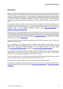 ISO/IEC 8824-2:2021 - Information technology — Abstract Syntax Notation One (ASN.1) — Part 2: Information object specification
Released:6/30/2021 - Page 3 preview