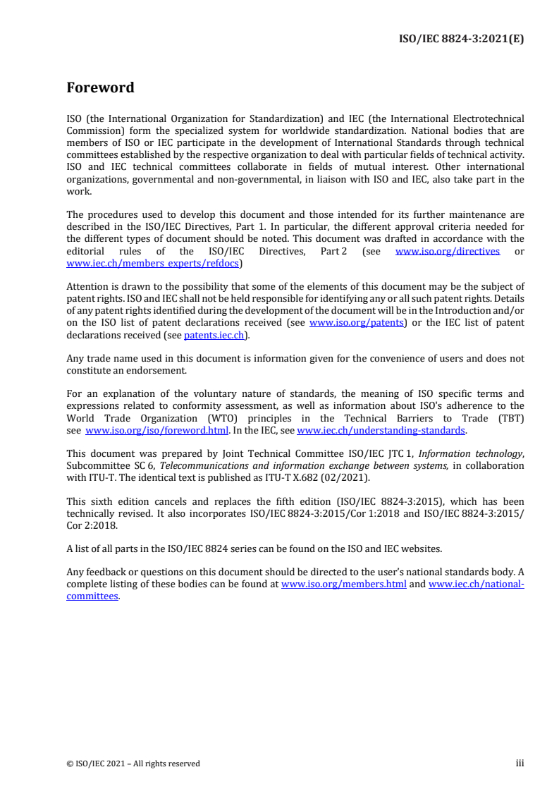 ISO/IEC 8824-3:2021 - Information technology — Abstract Syntax Notation One (ASN.1) — Part 3: Constraint specification
Released:6/30/2021