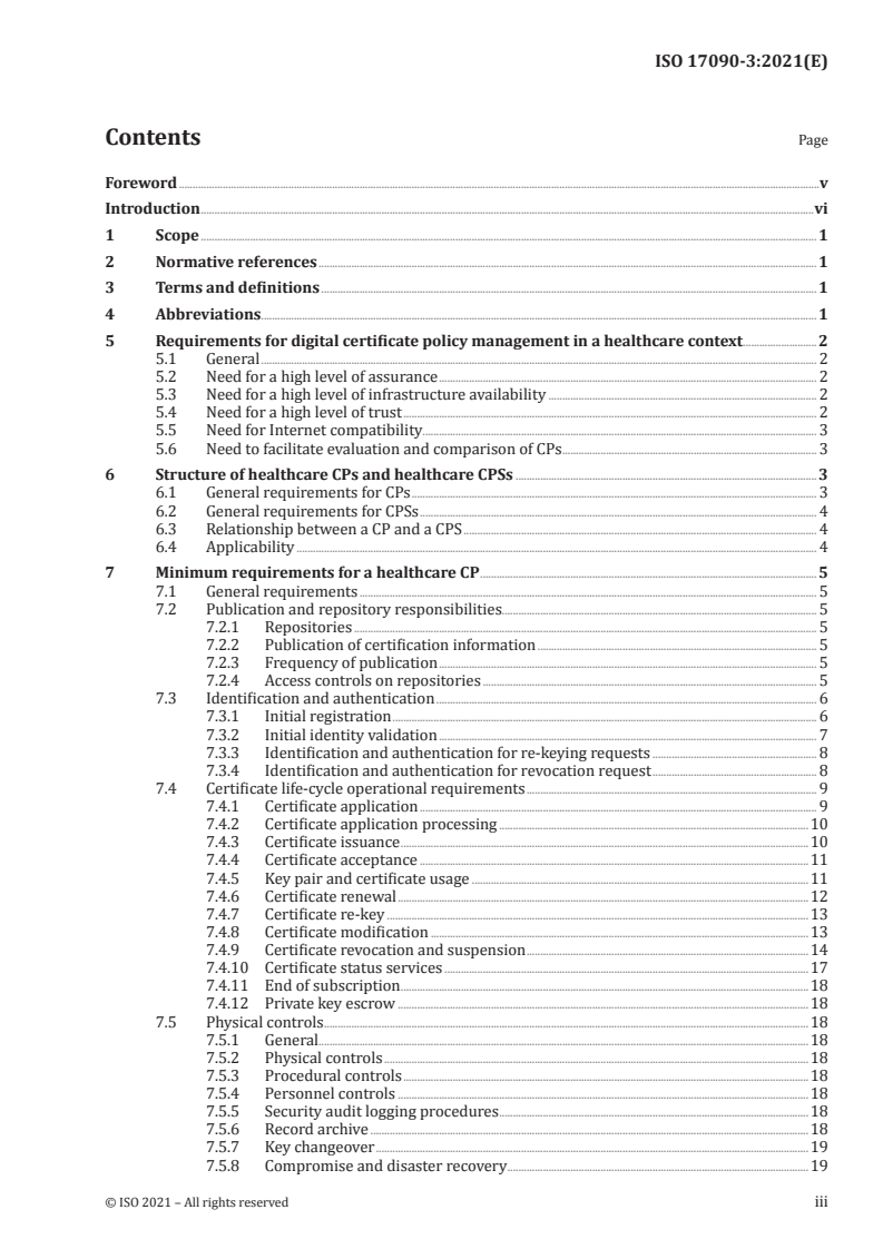 ISO 17090-3:2021 - Health informatics — Public key infrastructure — Part 3: Policy management of certification authority
Released:3/9/2021