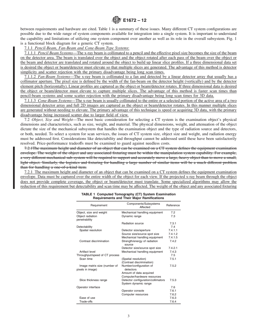 REDLINE ASTM E1672-12 - Standard Guide for Computed Tomography (CT) System Selection