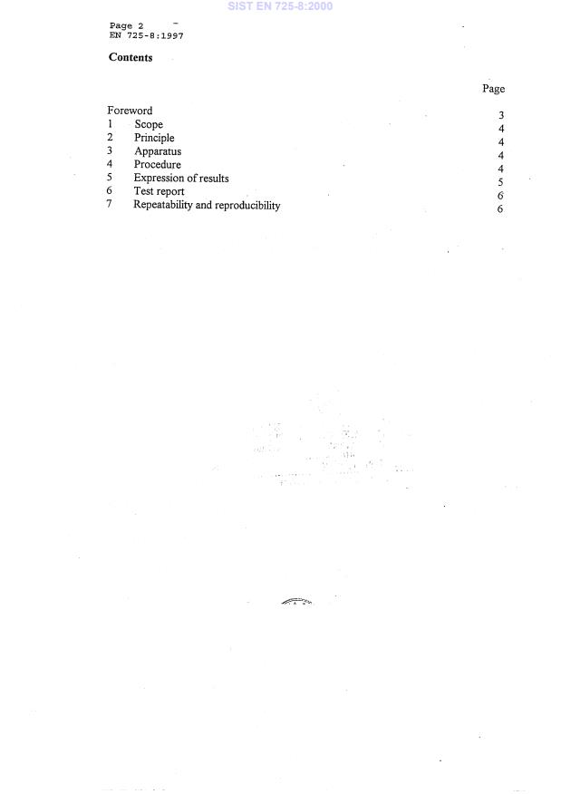 EN 725-8:1997 EN 725-8:2000 - Page 4 preview