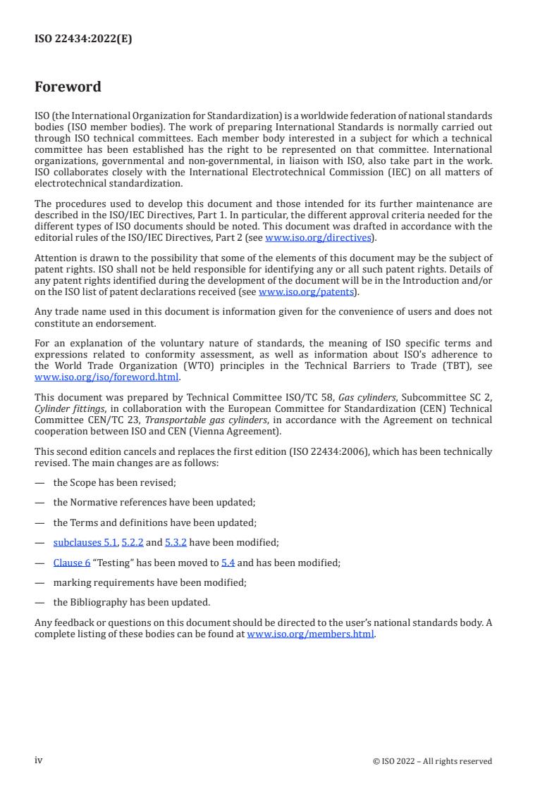 ISO 22434:2022 ISO 22434:2022 - Gas cylinders — Inspection and maintenance of valves
Released:3/22/2022 - Page 4 preview