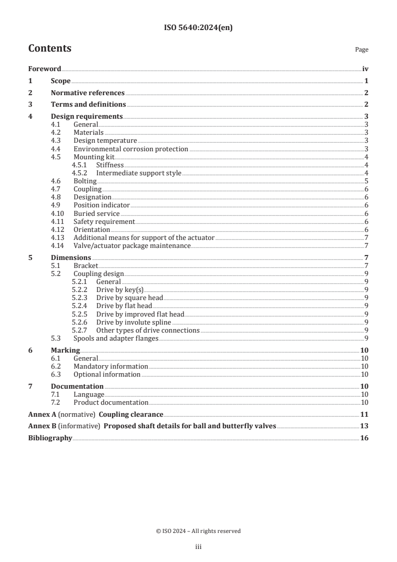 ISO 5640:2024 - Industrial valves — Mounting kits for part-turn valve actuator attachment
Released:25. 01. 2024