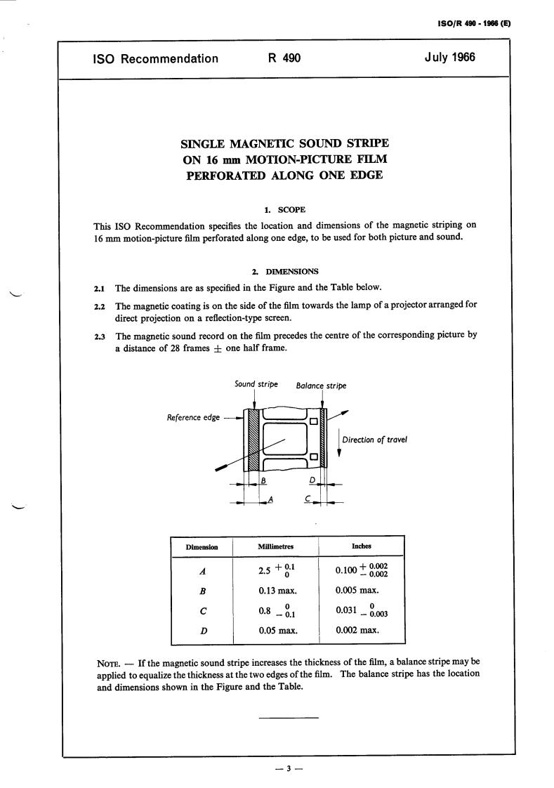 ISO/R 490:1966 - Title missing - Legacy paper document