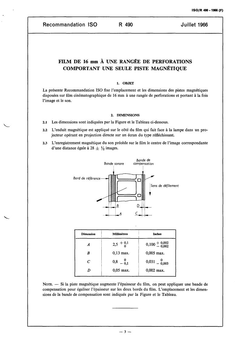 ISO/R 490:1966 - Title missing - Legacy paper document