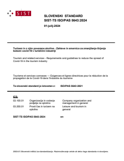 SIST-TS ISO/PAS 5643:2024 - Page 1 preview