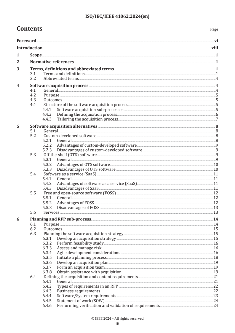 ISO/IEC/IEEE 41062:2024 - Software engineering — Life cycle processes — Software acquisition
Released:10. 10. 2024